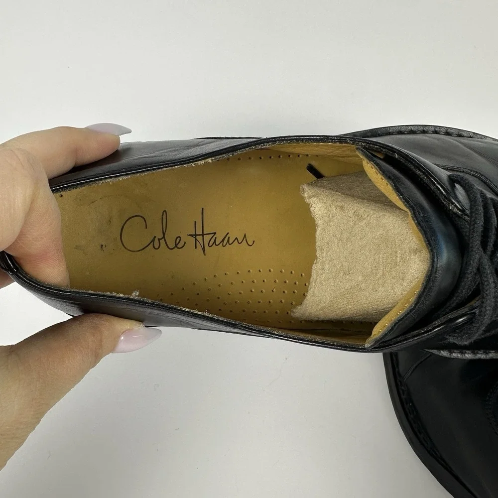 Cole Haan Air Madero Black Cap Toe Oxford Dress Shoes Men's 12M